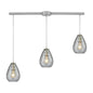 ELK Home - 10760/3L - Three Light Pendant - Lagoon - Satin Nickel