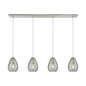 ELK Home - 10760/4LP - Four Light Pendant - Lagoon - Satin Nickel