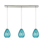 ELK Home - 10770/3LP - Three Light Pendant - Lagoon - Satin Nickel