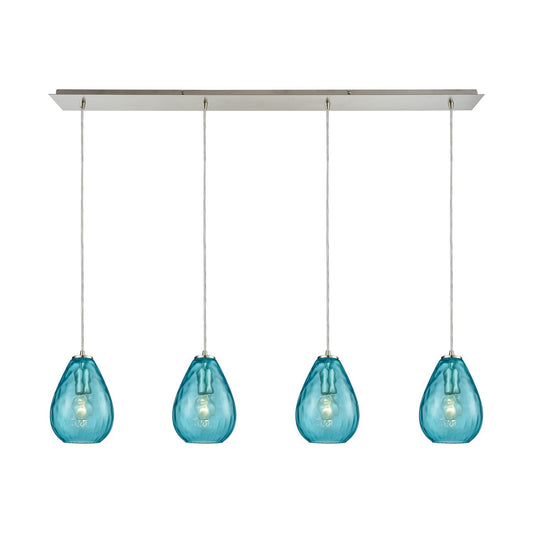 ELK Home - 10770/4LP - Four Light Pendant - Lagoon - Satin Nickel