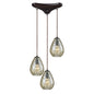 ELK Home - 10780/3 - Three Light Pendant - Lagoon - Oil Rubbed Bronze