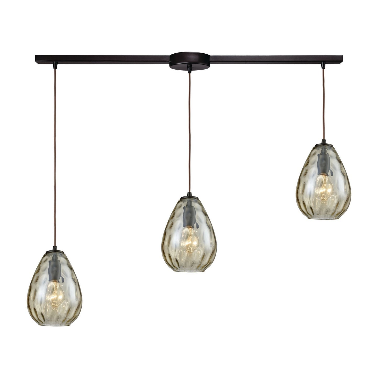 ELK Home - 10780/3L - Three Light Pendant - Lagoon - Oil Rubbed Bronze
