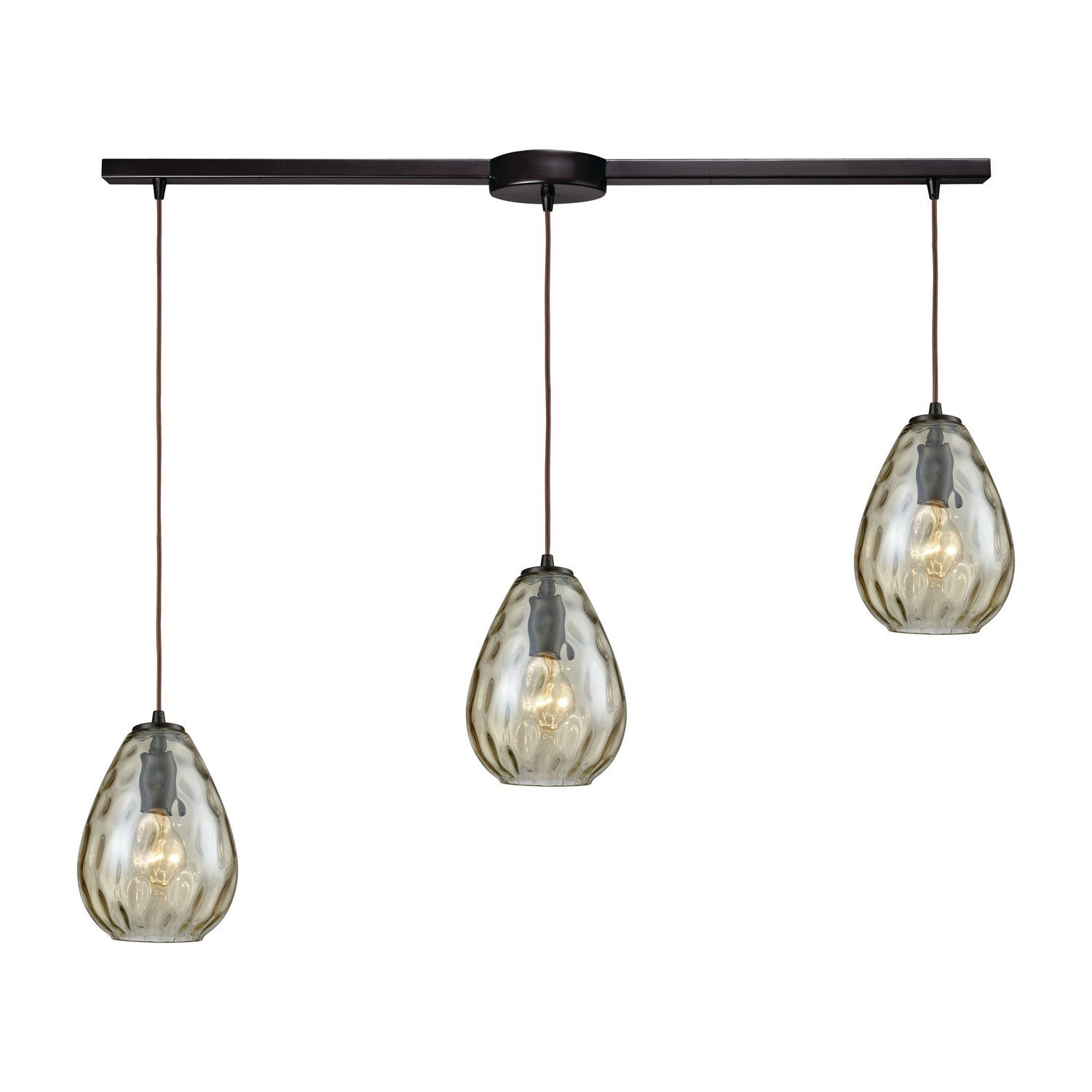 ELK Home - 10780/3L - Three Light Pendant - Lagoon - Oil Rubbed Bronze