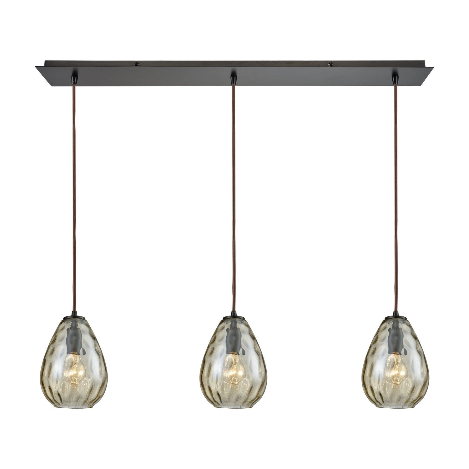 ELK Home - 10780/3LP - Three Light Pendant - Lagoon - Oil Rubbed Bronze