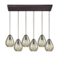 ELK Home - 10780/6RC - Six Light Pendant - Lagoon - Oil Rubbed Bronze