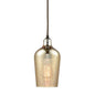 ELK Home - 10840/1 - One Light Mini Pendant - Hammered Glass - Oil Rubbed Bronze