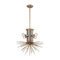 ELK Home - D3571 - Four Light Chandelier - Lucy Spike - Antique Gold