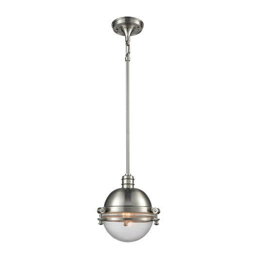 ELK Home - 16060/1 - One Light Mini Pendant - Riley - Satin Nickel