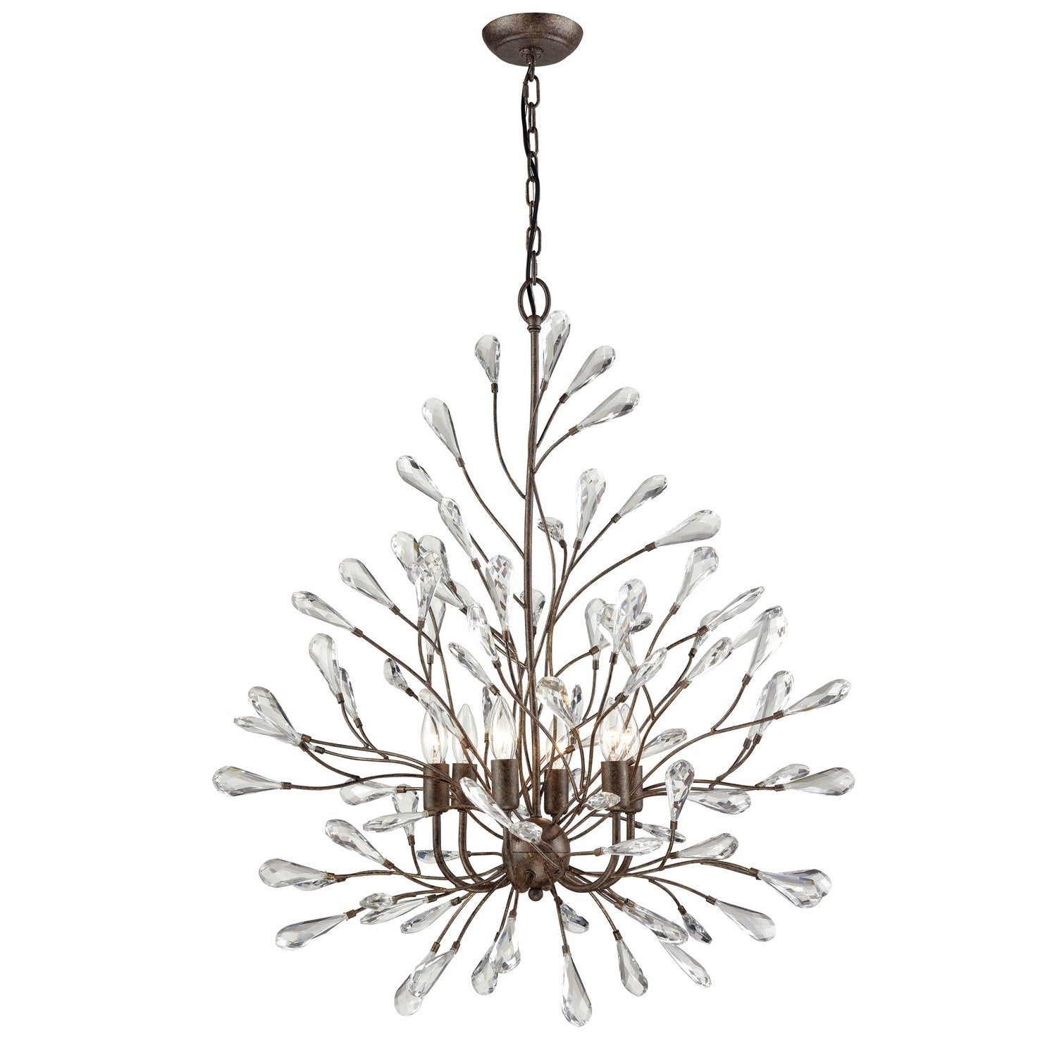 ELK Home - 18243/6 - Six Light Chandelier - Crislett - Sunglow Bronze