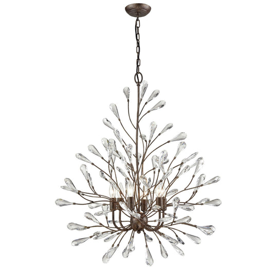 ELK Home - 18243/6 - Six Light Chandelier - Crislett - Sunglow Bronze
