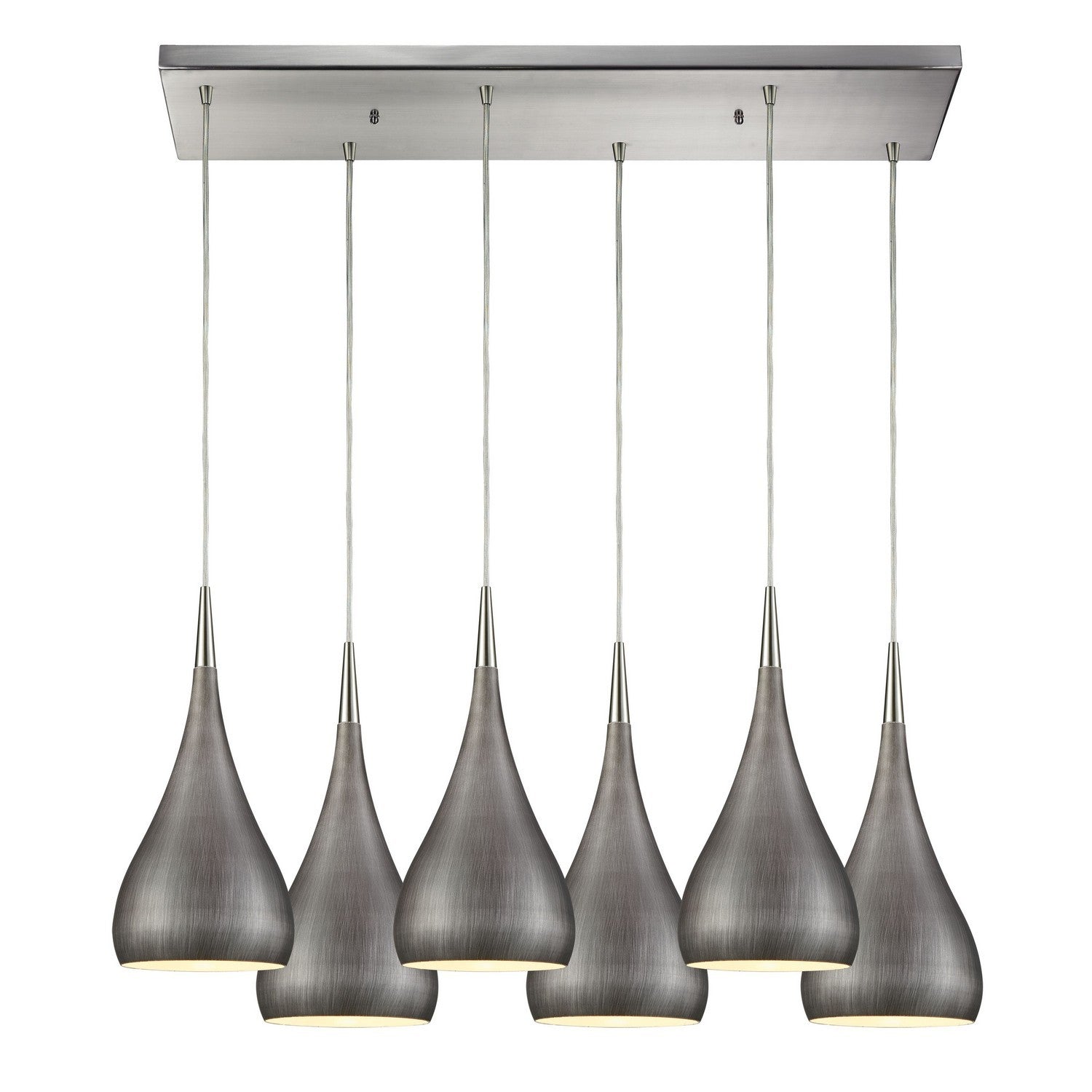 ELK Home - 31341/6RC-WZ - Six Light Pendant - Lindsey - Satin Nickel