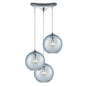 ELK Home - 31380/3AQ - Three Light Pendant - Watersphere - Polished Chrome