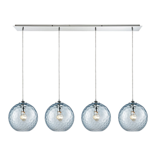ELK Home - 31380/4LP-AQ - Four Light Pendant - Watersphere - Polished Chrome