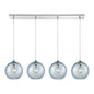 ELK Home - 31380/4LP-AQ - Four Light Pendant - Watersphere - Polished Chrome