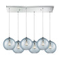 ELK Home - 31380/6RC-AQ - Six Light Pendant - Watersphere - Polished Chrome