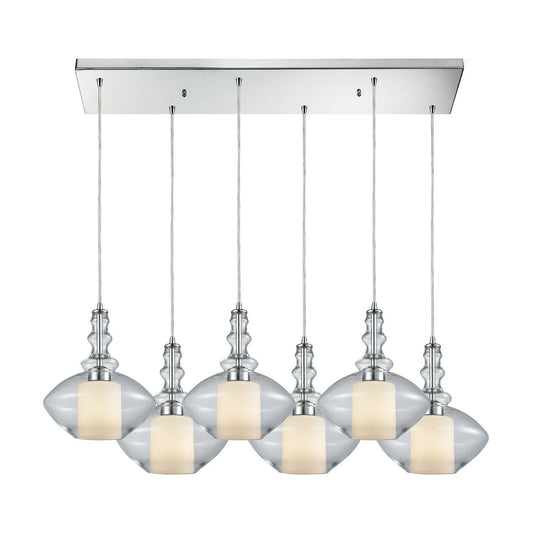 ELK Home - 56500/6RC - Six Light Pendant - Alora - Polished Chrome