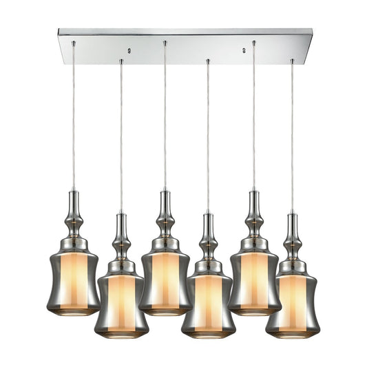 ELK Home - 56503/6RC - Six Light Pendant - Alora - Polished Chrome