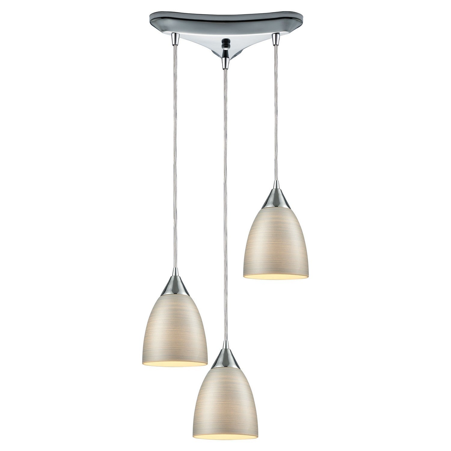ELK Home - 56530/3 - Three Light Pendant - Merida - Polished Chrome