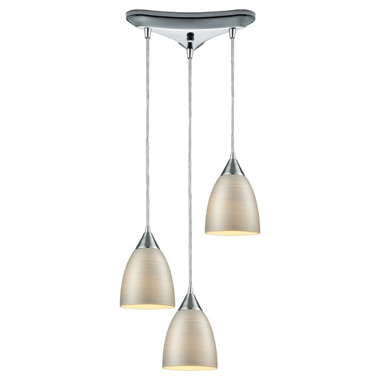 ELK Home - 56530/3 - Three Light Pendant - Merida - Polished Chrome