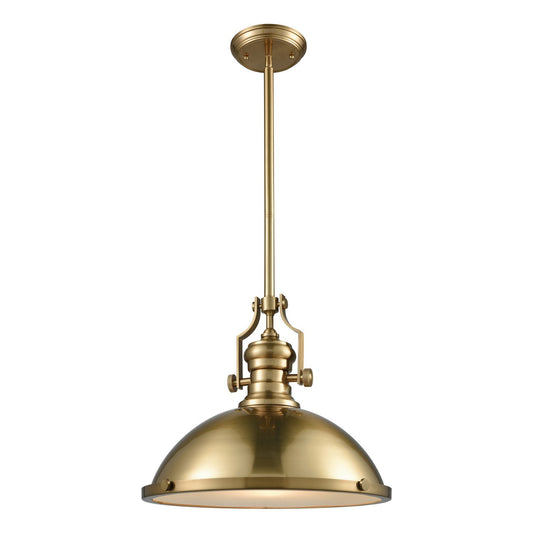 ELK Home - 66598-1 - One Light Pendant - Chadwick - Satin Brass