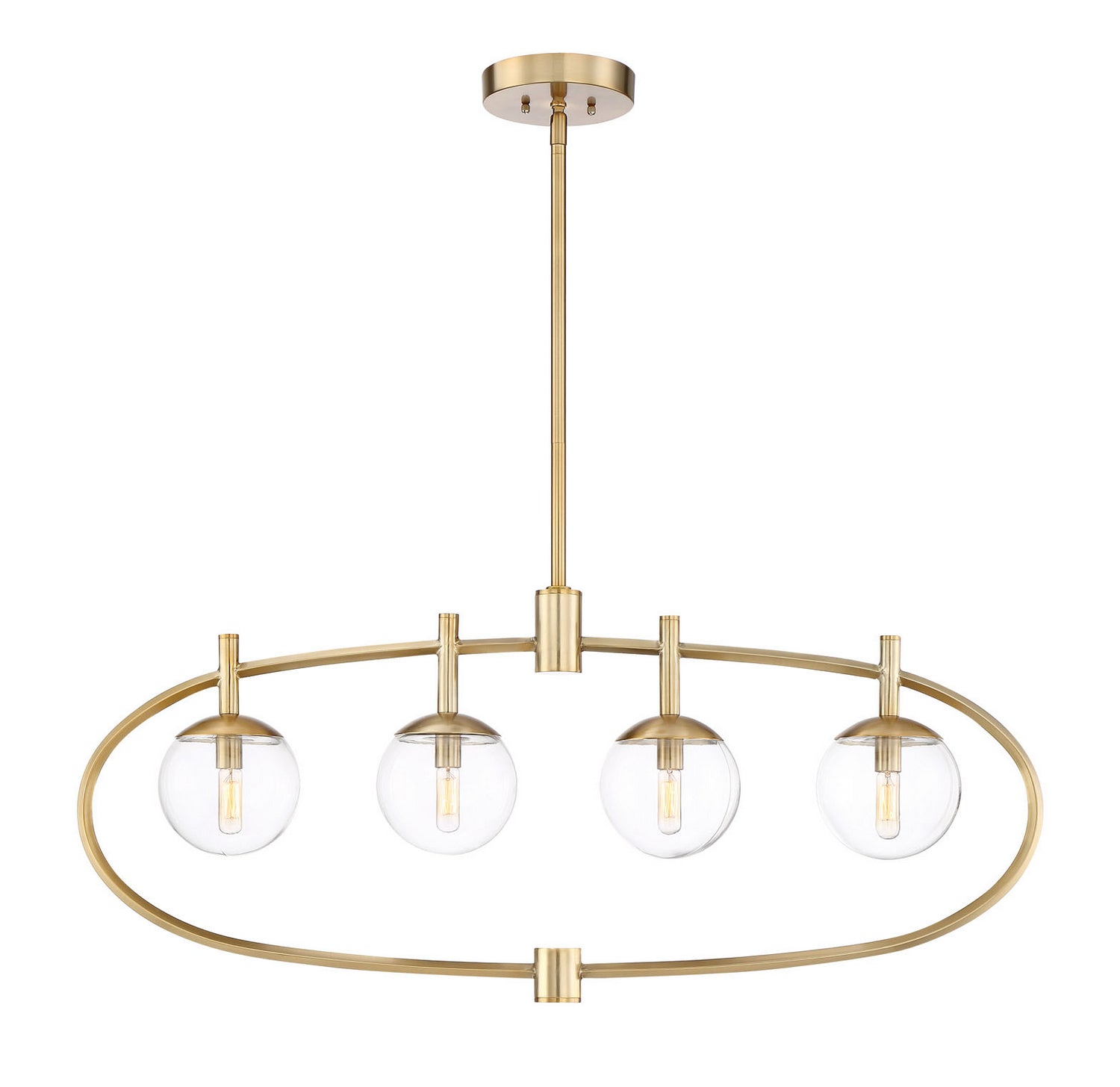 Craftmade - 45574-SB - Four Light Island Pendant - Piltz - Satin Brass