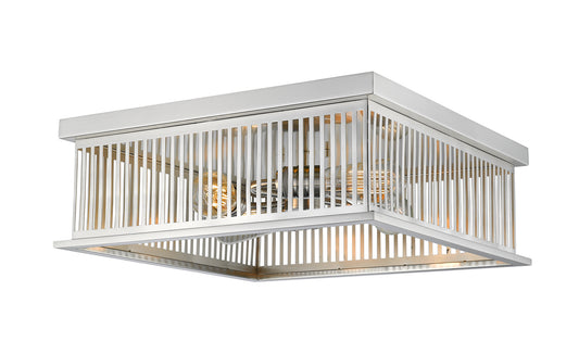 Z-Lite - 333F4BN - Four Light Flush Mount - Camellia - Brushed Nickel