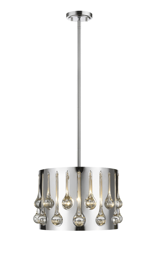 Z-Lite - 453-13CH - Three Light Pendant - Oberon - Chrome