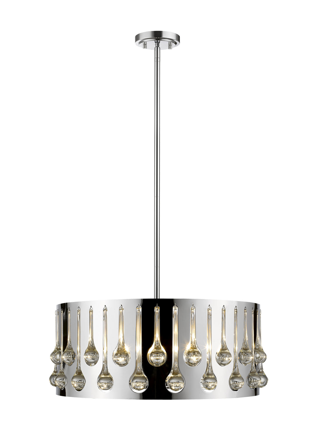 Z-Lite - 453-20CH - Five Light Pendant - Oberon - Chrome