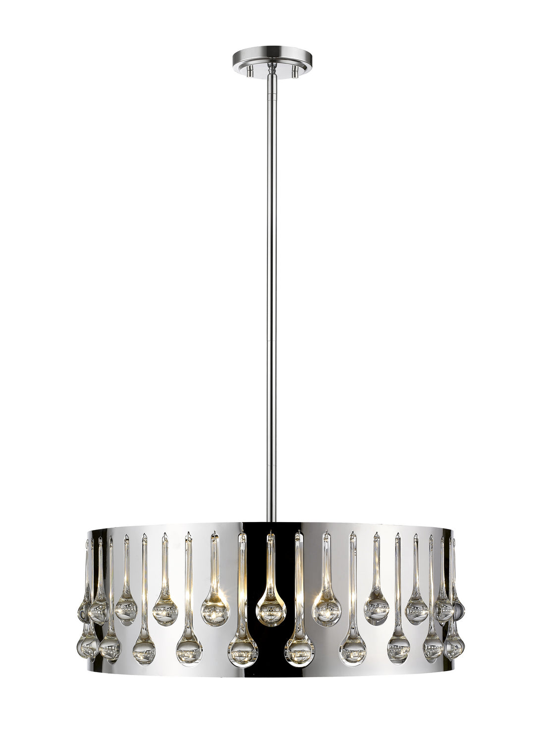 Z-Lite - 453-24CH - Six Light Chandelier - Oberon - Chrome