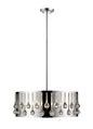 Z-Lite - 453-24CH - Six Light Chandelier - Oberon - Chrome