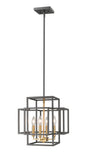 Z-Lite - 454-14BRZ-OBR - Four Light Pendant - Titania - Bronze / Olde Brass