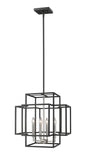 Z-Lite - 454-18BK-BN - Four Light Chandelier - Titania - Black / Brushed Nickel