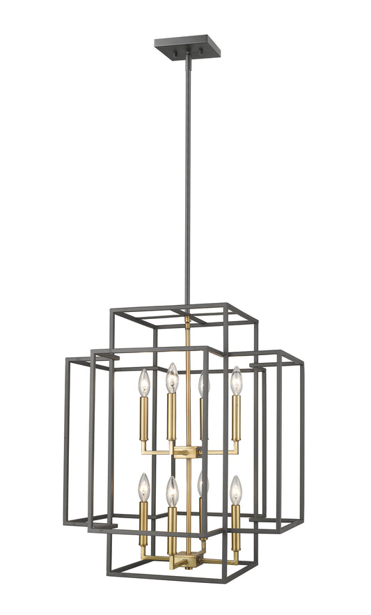 Z-Lite - 454-28BRZ-OBR - Eight Light Chandelier - Titania - Bronze / Olde Brass