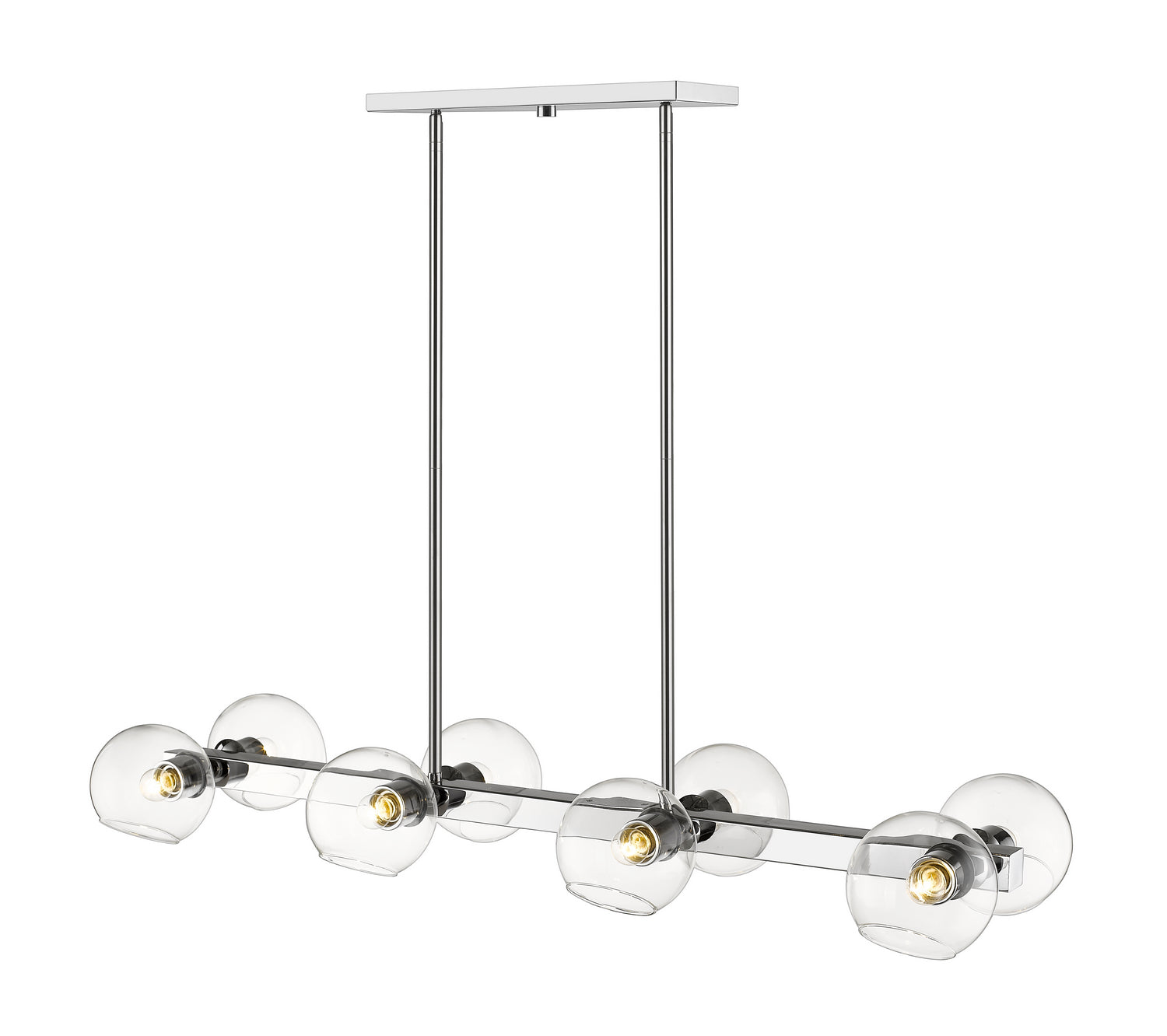 Z-Lite - 455-8L-CH - Eight Light Linear Chandelier - Marquee - Chrome