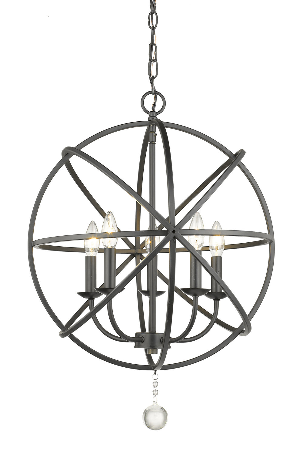 Z-Lite - 458-20MB - Five Light Chandelier - Tull - Matte Black