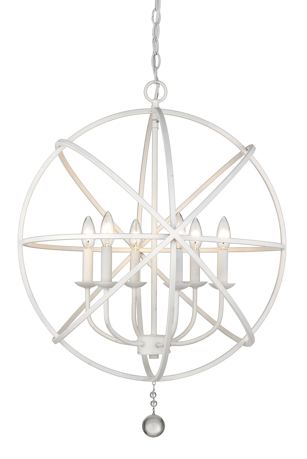 Z-Lite - 458-24MW - Six Light Chandelier - Tull - Matte White