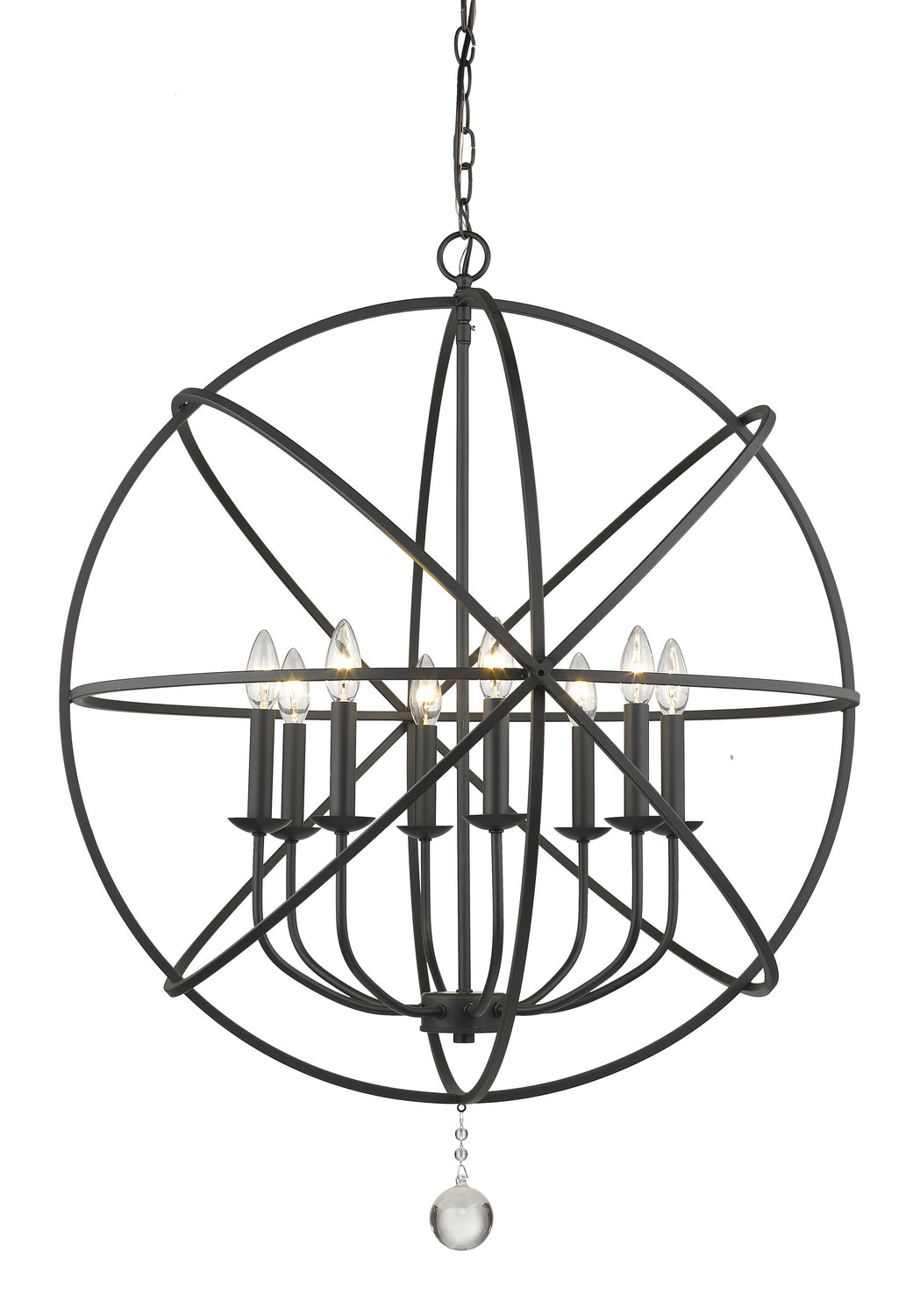 Z-Lite - 458-30MB - Eight Light Chandelier - Tull - Matte Black