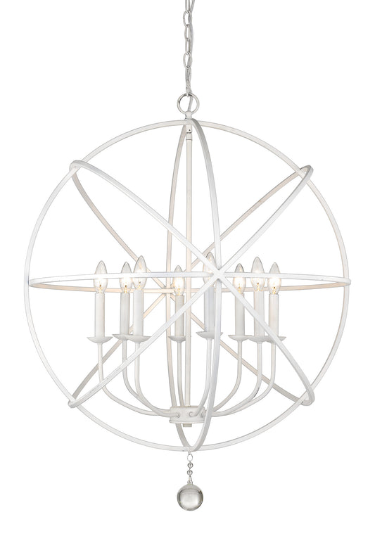 Z-Lite - 458-30MW - Eight Light Chandelier - Tull - Matte White