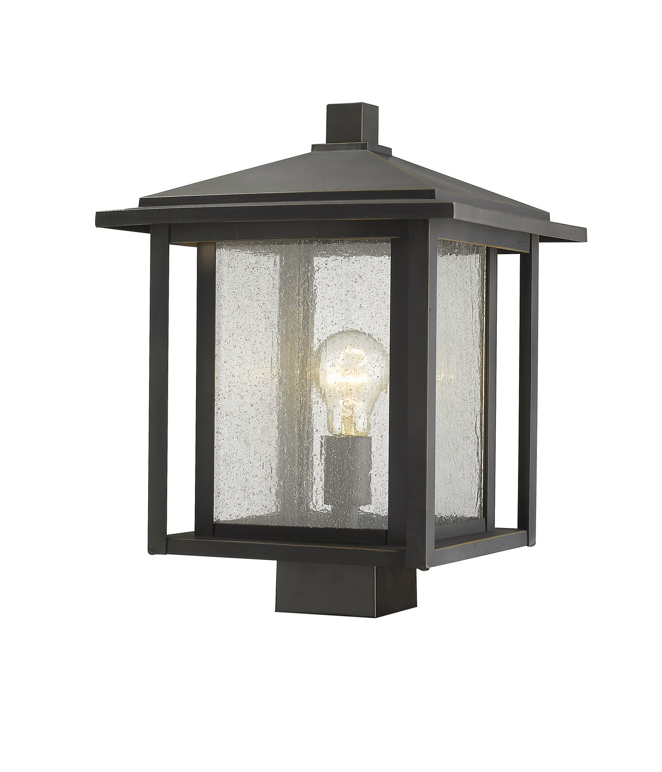 Z-Lite - 554PHBS-ORB - One Light Outdoor Post Mount - Aspen - Oil Rubbed Bronze