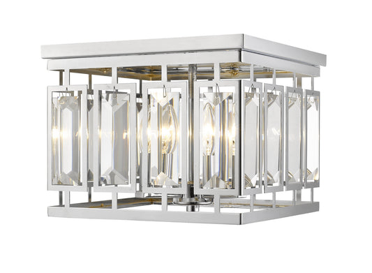 Z-Lite - 6006F-CH - Four Light Flush Mount - Mersesse - Chrome