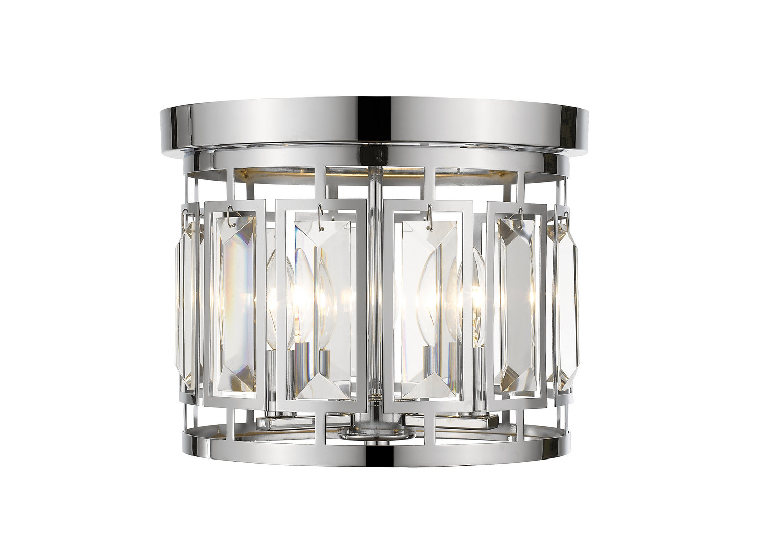 Z-Lite - 6007F-CH - Three Light Flush Mount - Mersesse - Chrome