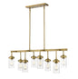 Z-Lite - 617-8L-FB - Eight Light Linear Chandelier - Calliope - Foundry Brass