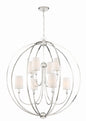 Crystorama - 2246-PN - Eight Light Chandelier - Sylvan - Polished Nickel