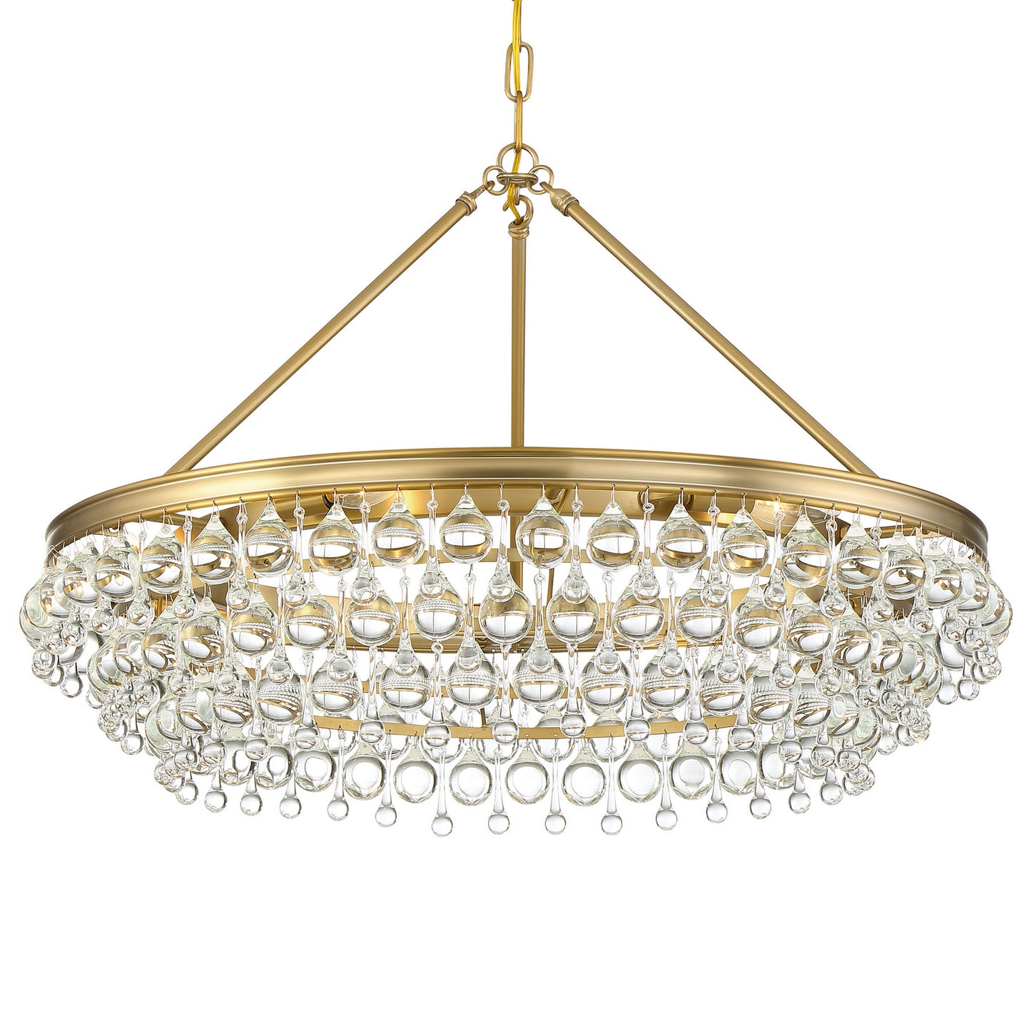 Crystorama - 275-VG - Six Light Chandelier - Calypso - Vibrant Gold