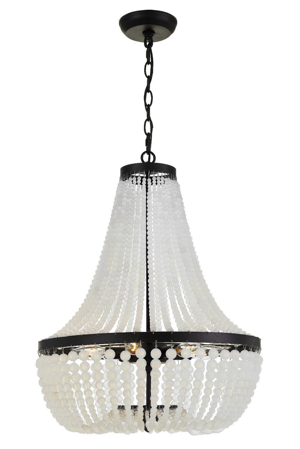 Crystorama - 608-MK - Six Light Chandelier - Rylee - Matte Black