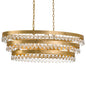 Crystorama - 6107-GA - Six Light Chandelier - Perla - Antique Gold