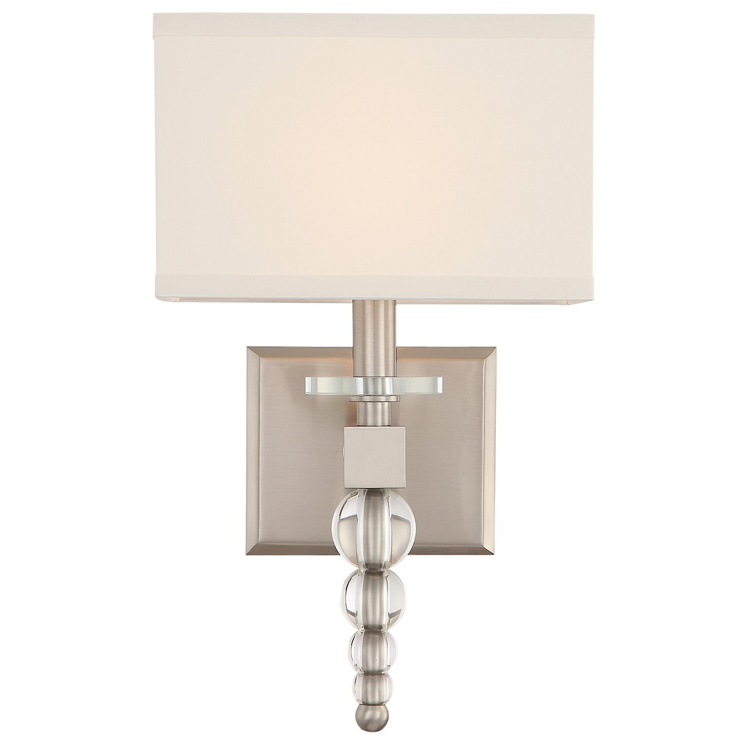 Crystorama - CLO-8892-BN - One Light Wall Sconce - Clover - Brushed Nickel