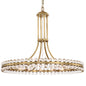 Crystorama - CLO-8899-AG - 12 Light Chandelier - Clover - Aged Brass