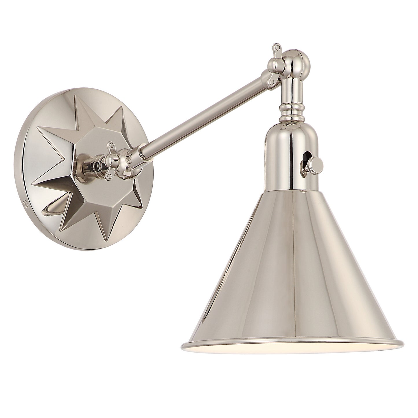 Crystorama - MOR-8800-PN - One Light Wall Sconce - Morgan - Polished Nickel