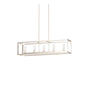 DVI Lighting - DVP28102MF+BN-CL - Five Light Linear Pendant - Sambre - Multiple Finishes And Buffed Nickel With Clear Glass